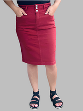 Load image into Gallery viewer, Ada Burgundy Skirt