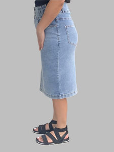 Ada Washed Jean Skirt