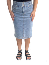 Load image into Gallery viewer, Ada Washed Jean Skirt