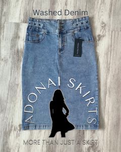 Ada Washed Jean Skirt