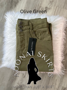 Ada Olive Green Skirt