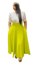 Load image into Gallery viewer, Long Green Skirt with belt